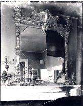 Fire damage, mirror.